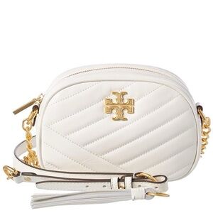 Tory Burch white & gold crossbody bag